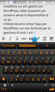 Modificare un post con l'app per WordPress