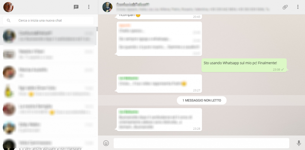 Whatsapp uso dal pc