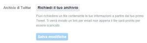 Archivio Tweet