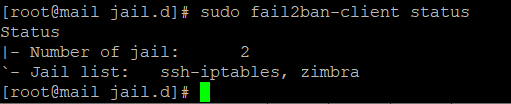 fail2ban status