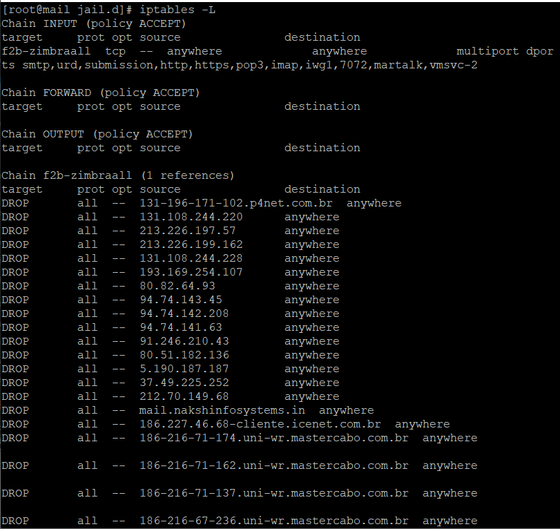 iptables-fail2ban