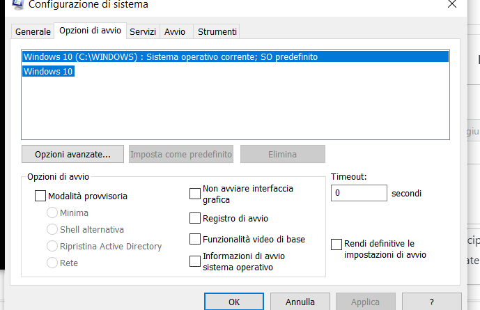 eliminare il doppio avvio da Windows